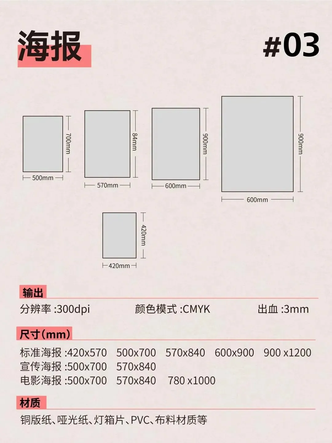 设计师必备!14 种常用广告物料尺寸大全,新手入门必看!(图3) 设计师必备!14 种常用广告物料尺寸大全,新手入门必看!(图3)