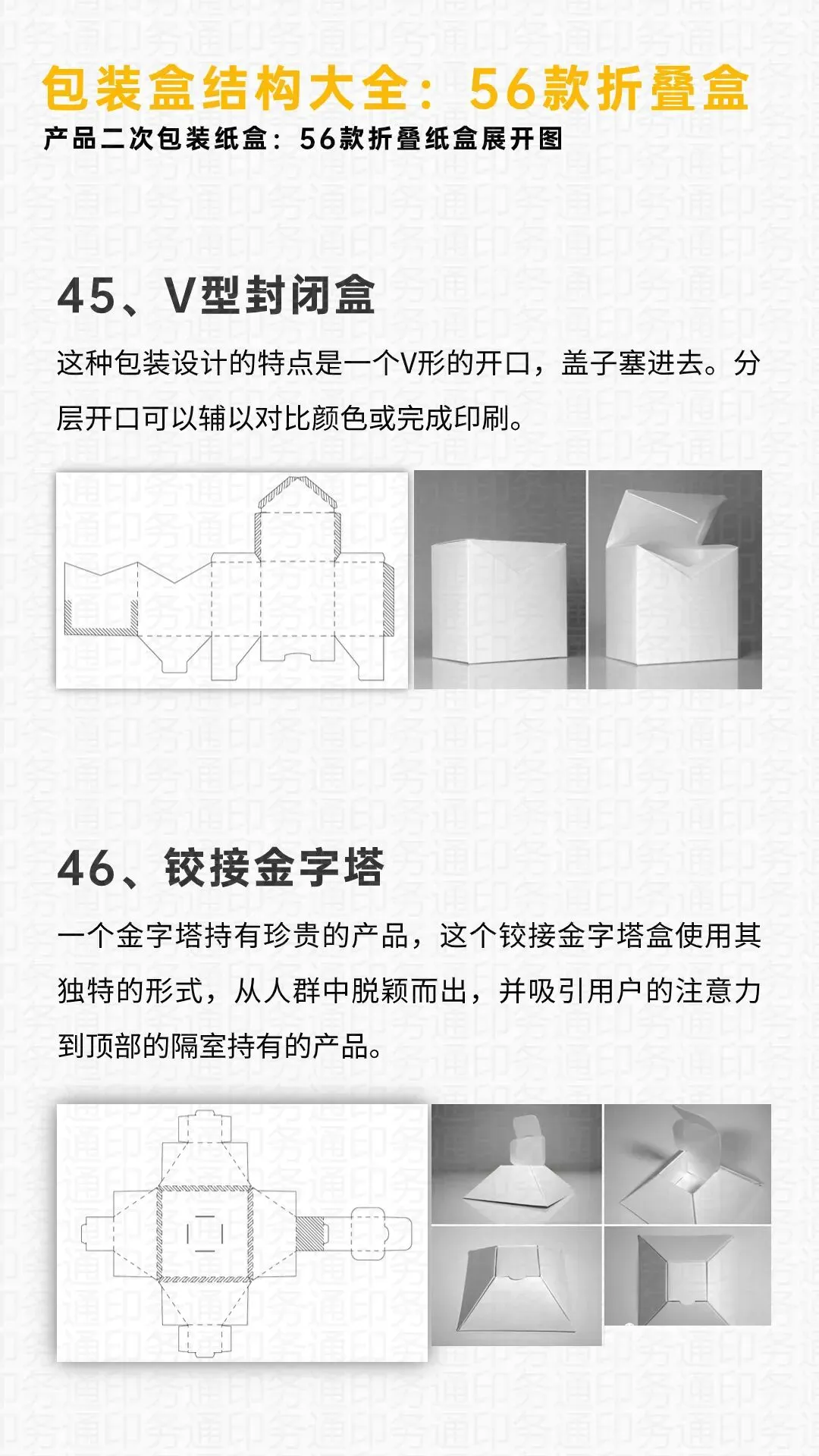 包装盒结构大全来啦！56款包装盒型及展开图(注意收藏)(图23)