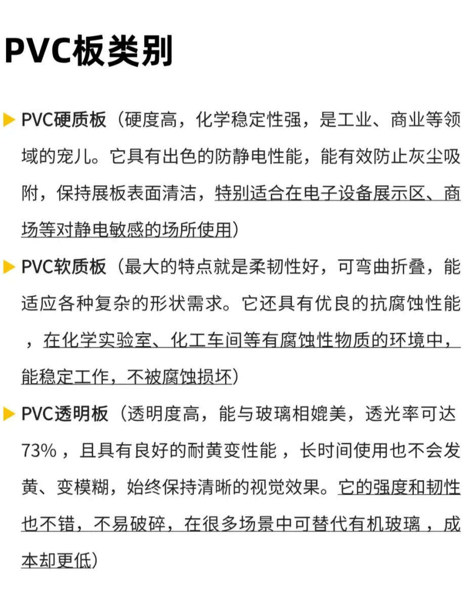 【干货】KT板、PVC板、亚克力板的区别和应用(图2)