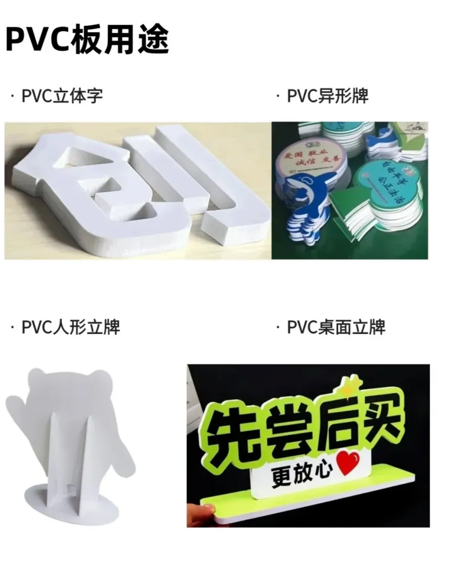 【干货】KT板、PVC板、亚克力板的区别和应用(图3)