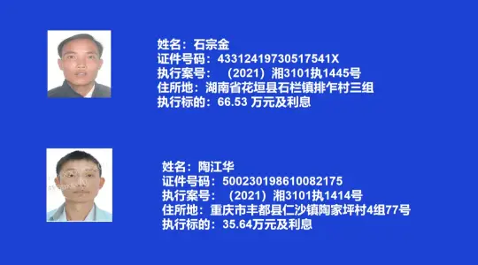 吉首市人民法院：关于发布失信被执行人名单信息的公告（2022年第二期）(图6)
